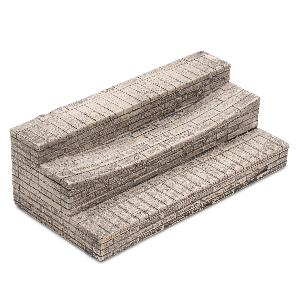 BBCO Fingerboard Ramp - Battered Brick 3-Stair - Image 4