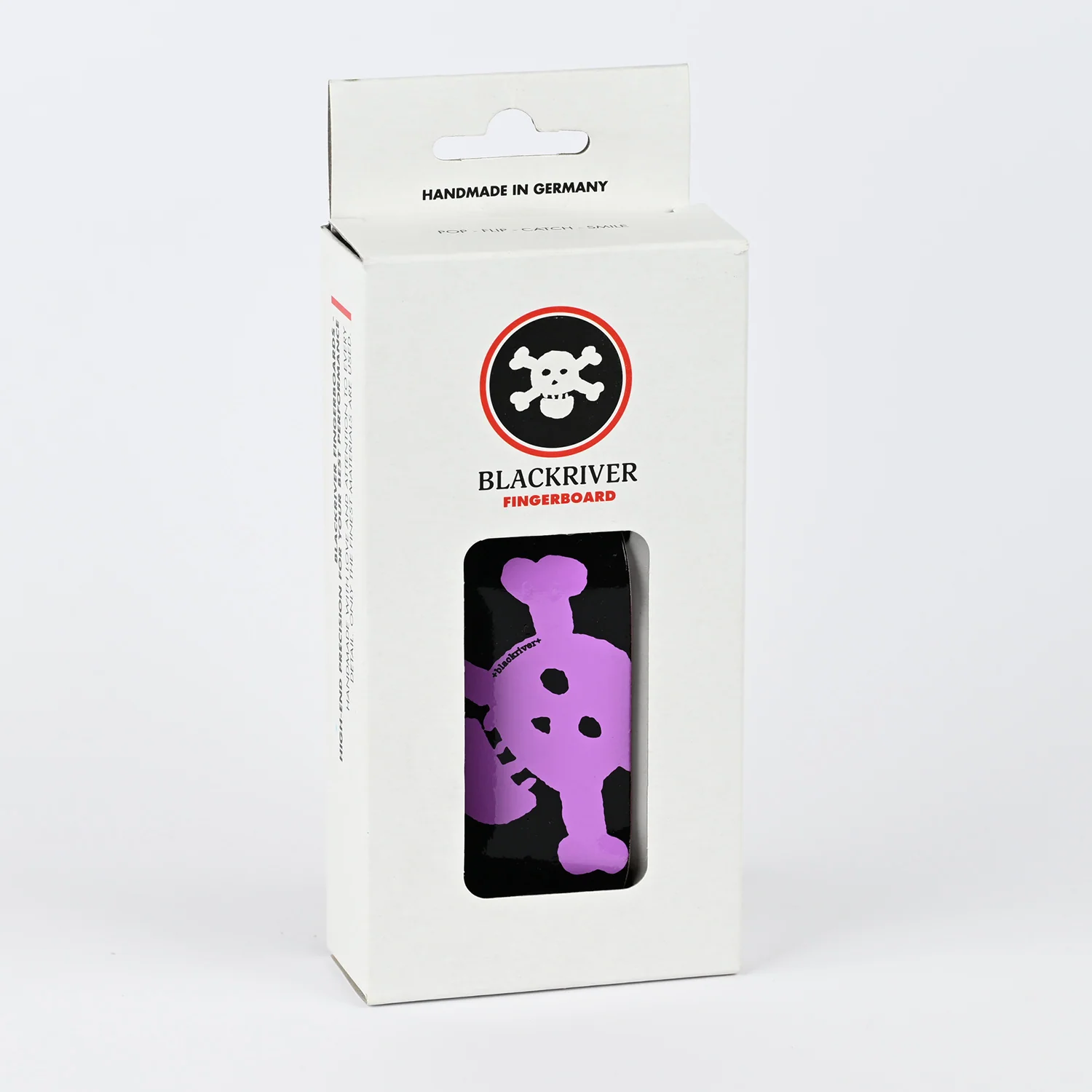 Blackriver Fingerboard Deck - Purple New Skull - Image 2