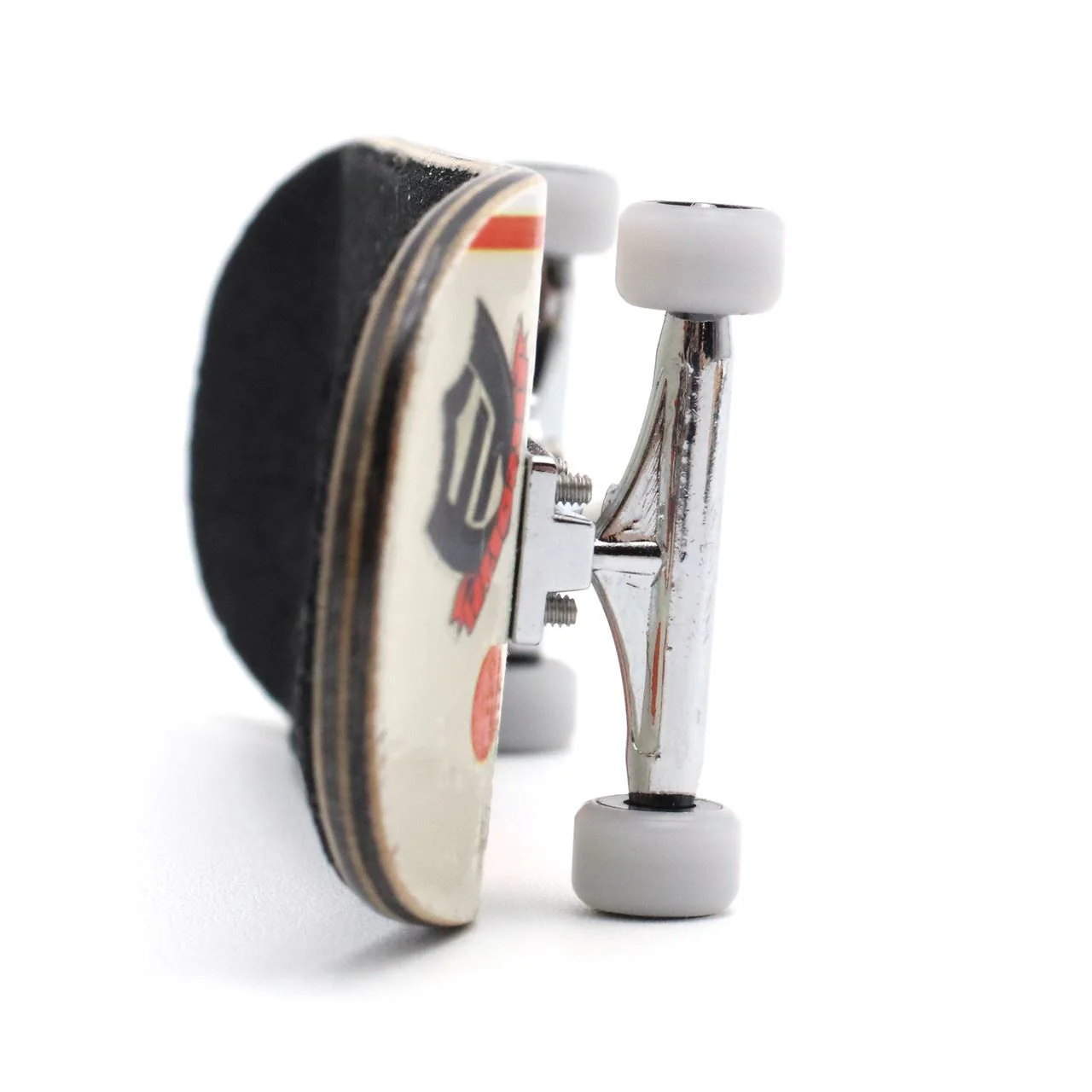 FlatFace Fingerboard Dual Durometer V2 Bearing Wheels - Black and White - Image 4