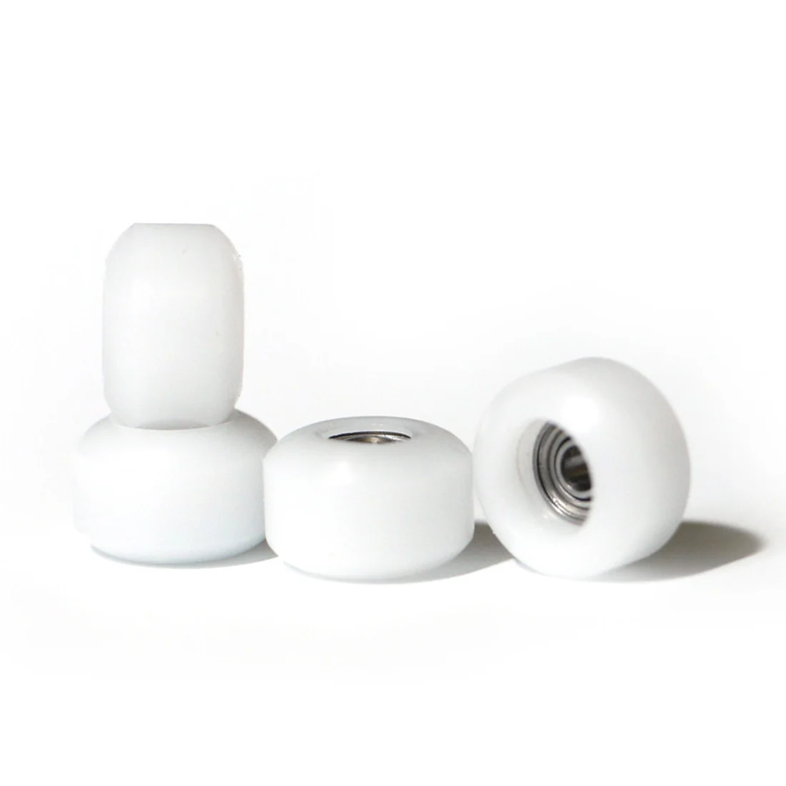 FlatFace Street Shape Fingerboard Wheels - White - Image 3