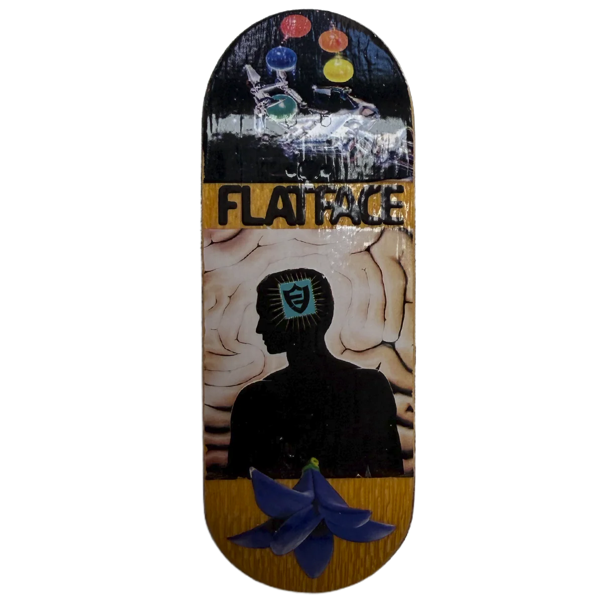 FlatFace x Cowply G15.12 Fingerboard Deck - Computer Time SE
