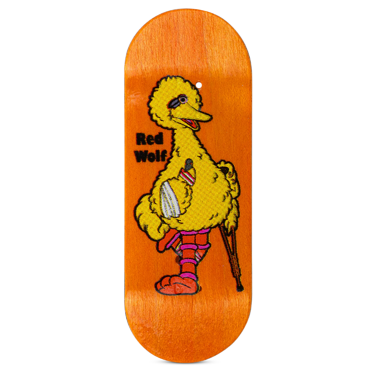 Red Wolf Fingerboard Deck - Big Bird